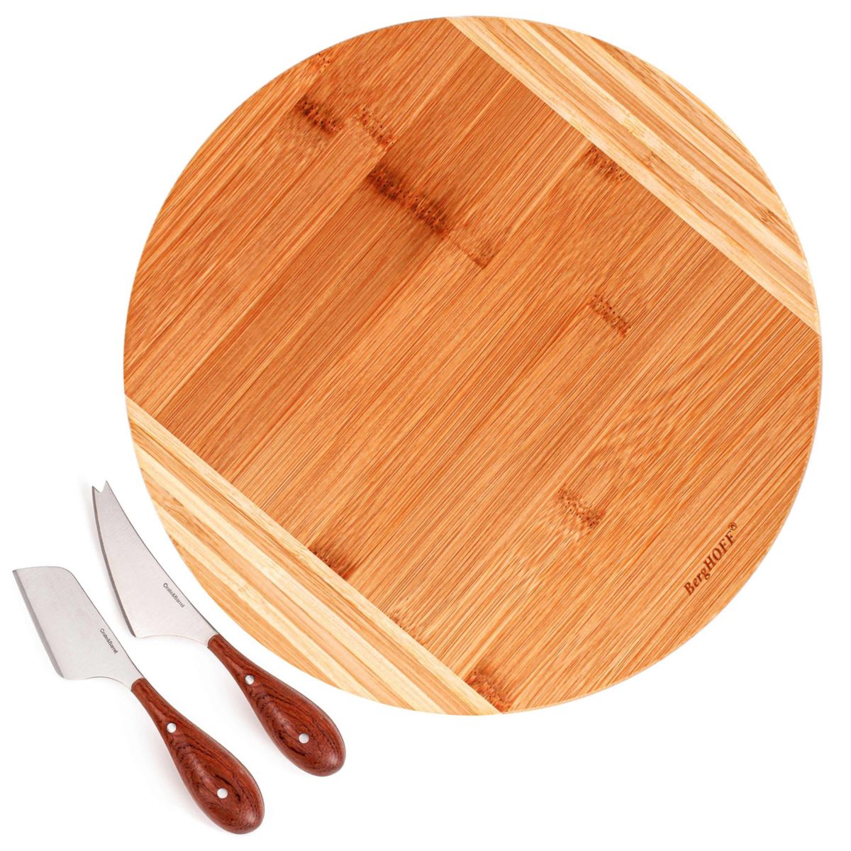 BergHOFF® BergHOFF Aaron Probyn Natural Bamboo 3Pc Round Board Cheese ...