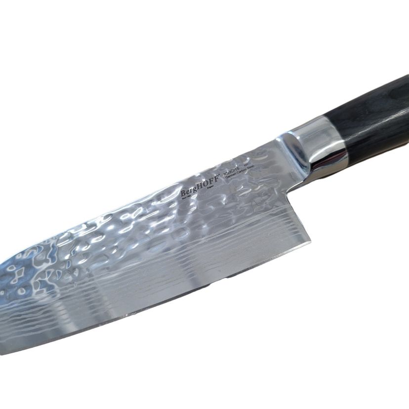 BergHOFF Martello German Steel Chefs Knife Hammered Dot 7.5"