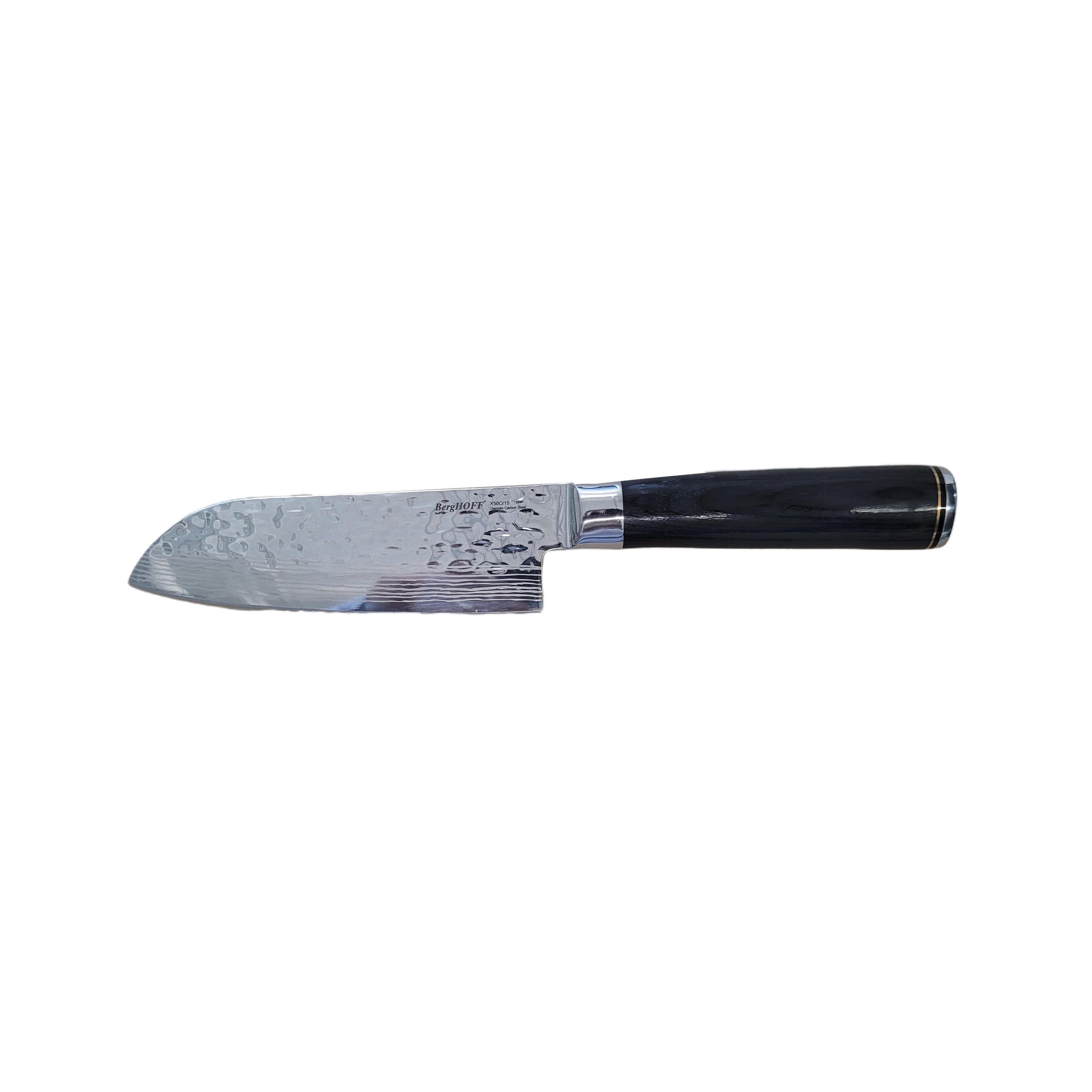 BergHOFF Martello German Steel Santoku Knife Hammered Dot 5.5"