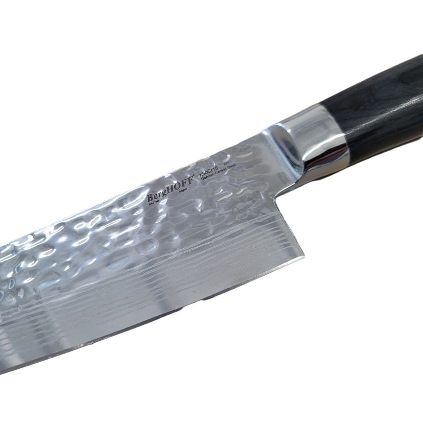 BergHOFF Martello German Steel Santoku Knife Hammered Dot 5.5"