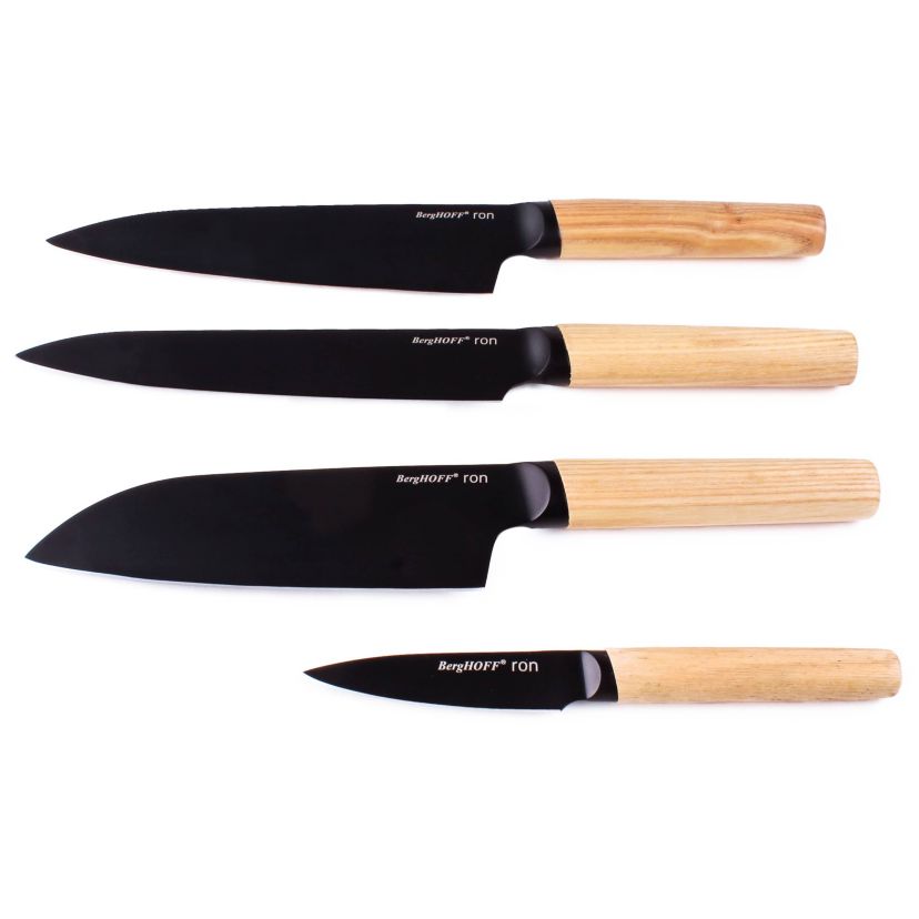 BergHOFF RON Stainless Steel 4Pc Kitchen Knife Set