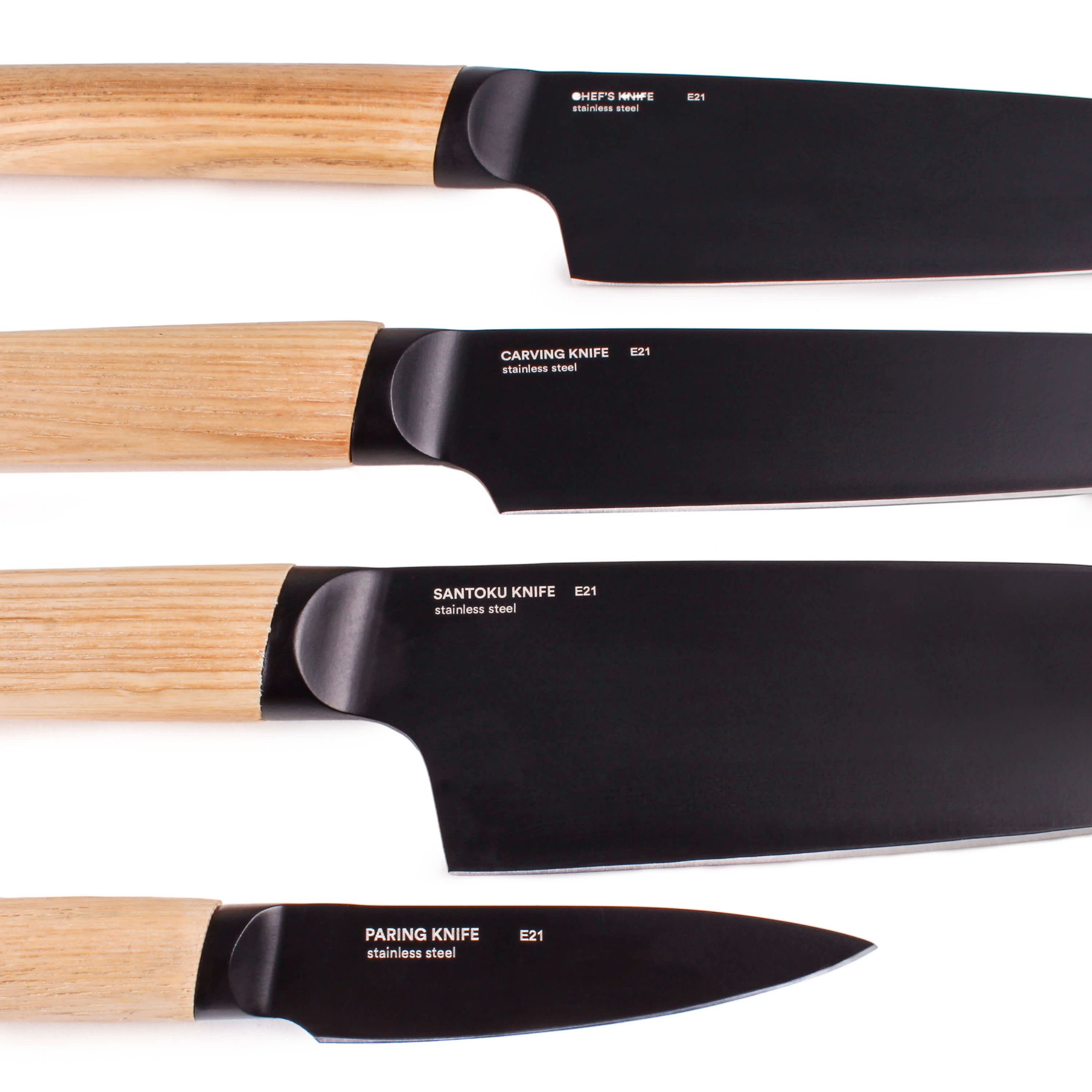 BergHOFF RON Stainless Steel 4Pc Kitchen Knife Set