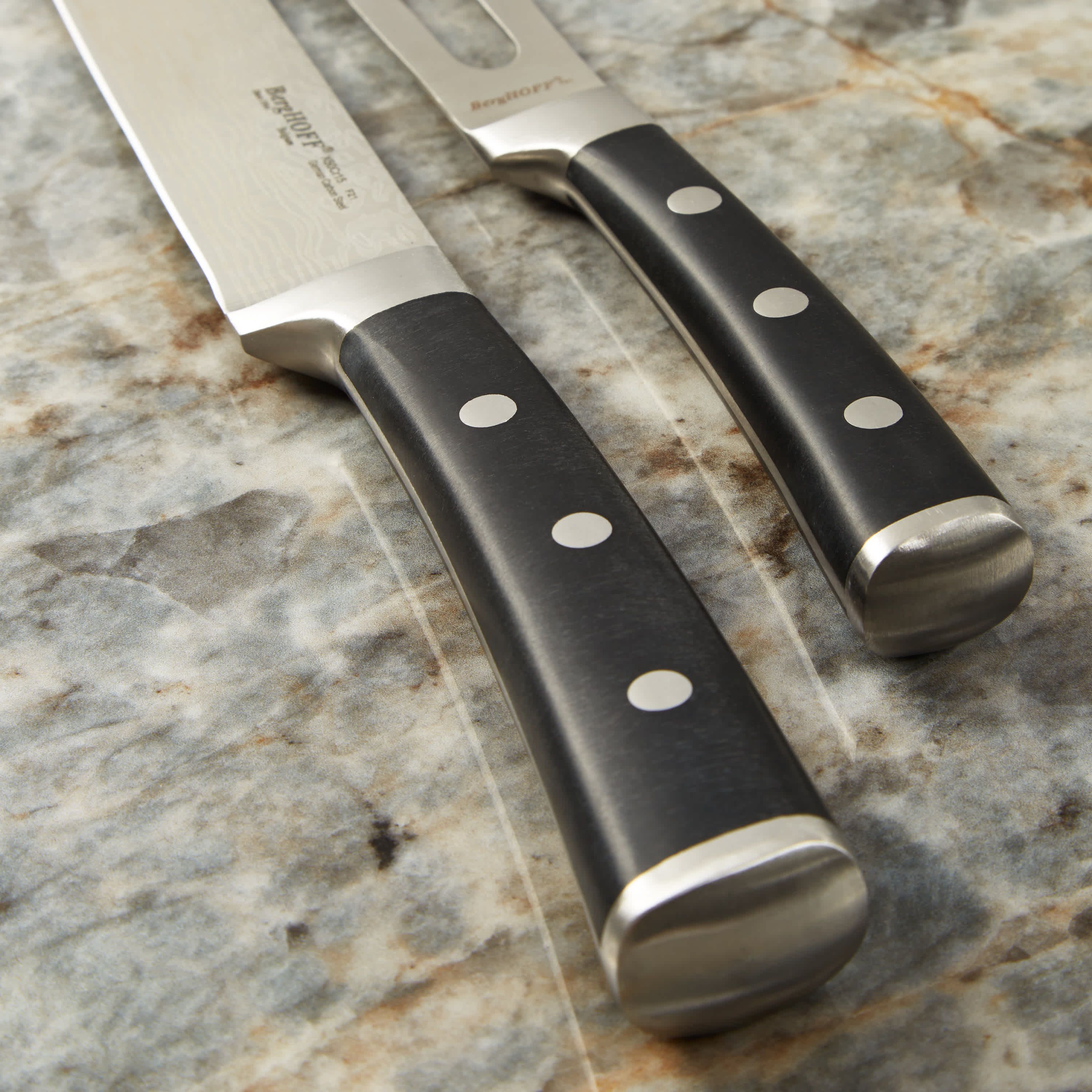 BergHOFF Antigua Stainless Steel Blade 2Pc Carving Set