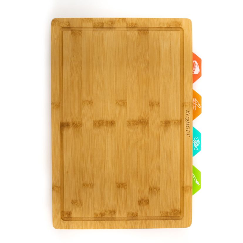 BergHOFF Essentials Bamboo 5Pc Cutting Board With Multi-colored PP Board Inserts 16.5" x 11.8"