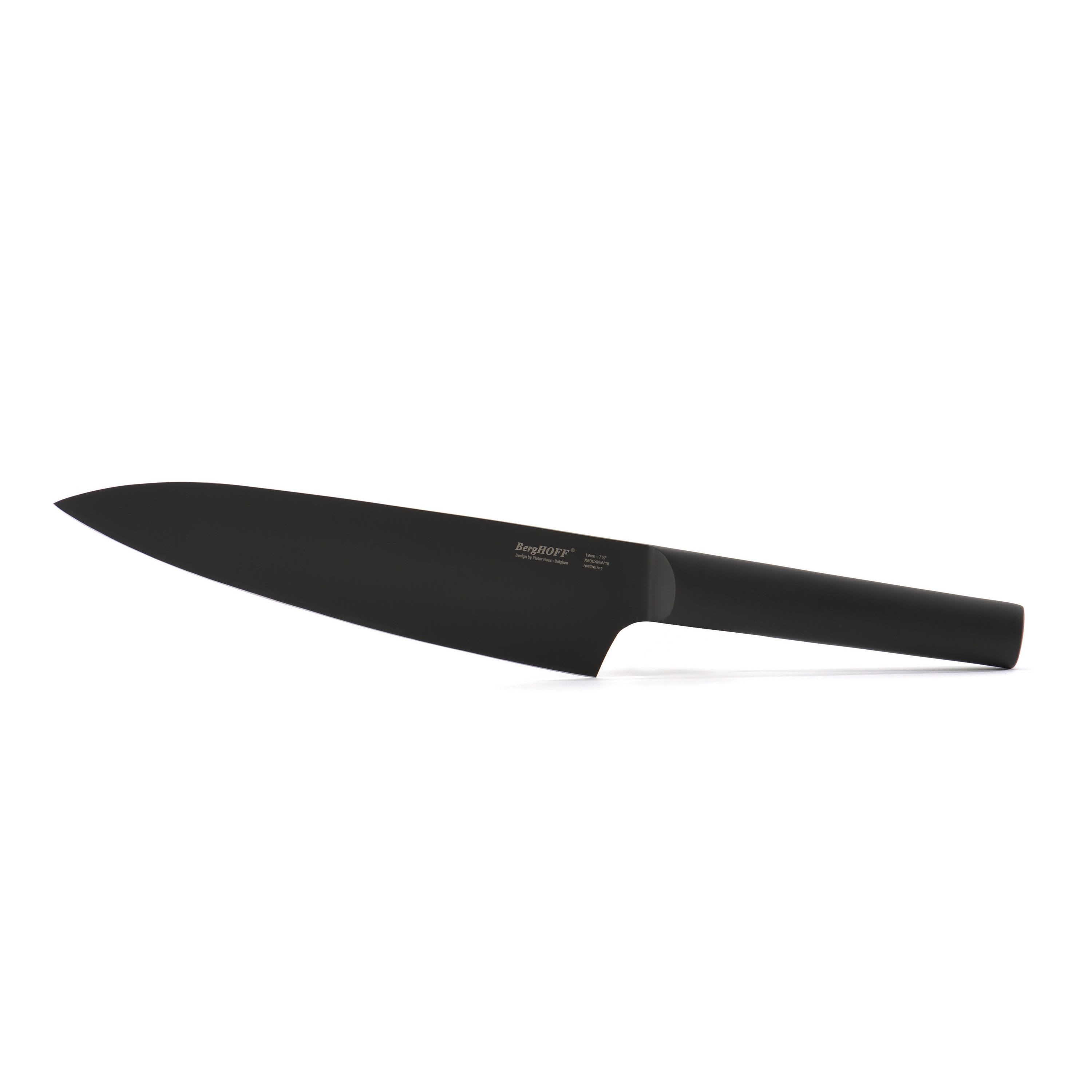 BergHOFF RON Non-stick Chefs Knife 7.5", Titanium PVD Coating, Black