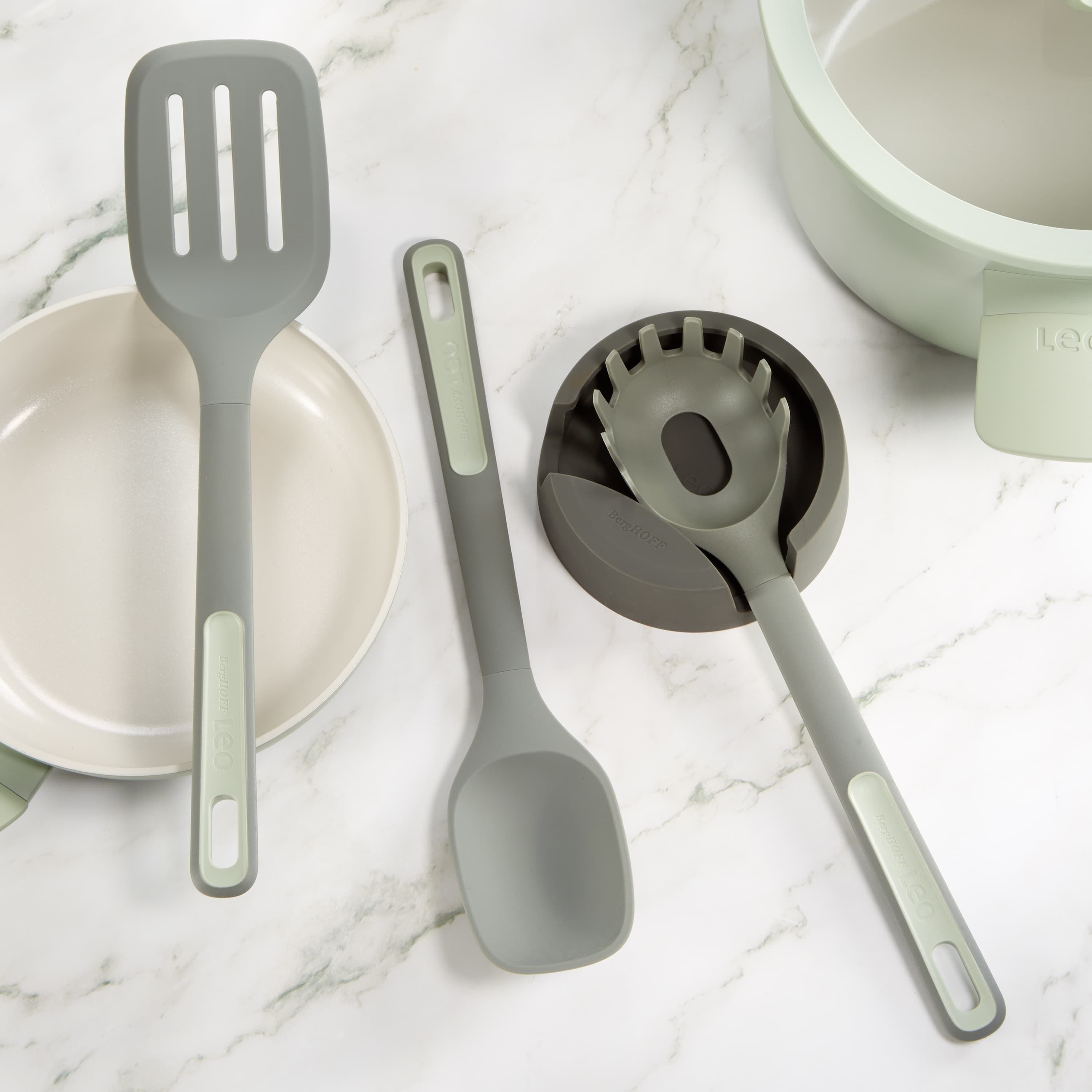 BergHOFF Balance 3Pc Non-stick Nylon Serving Utensil Set, Recycled Material