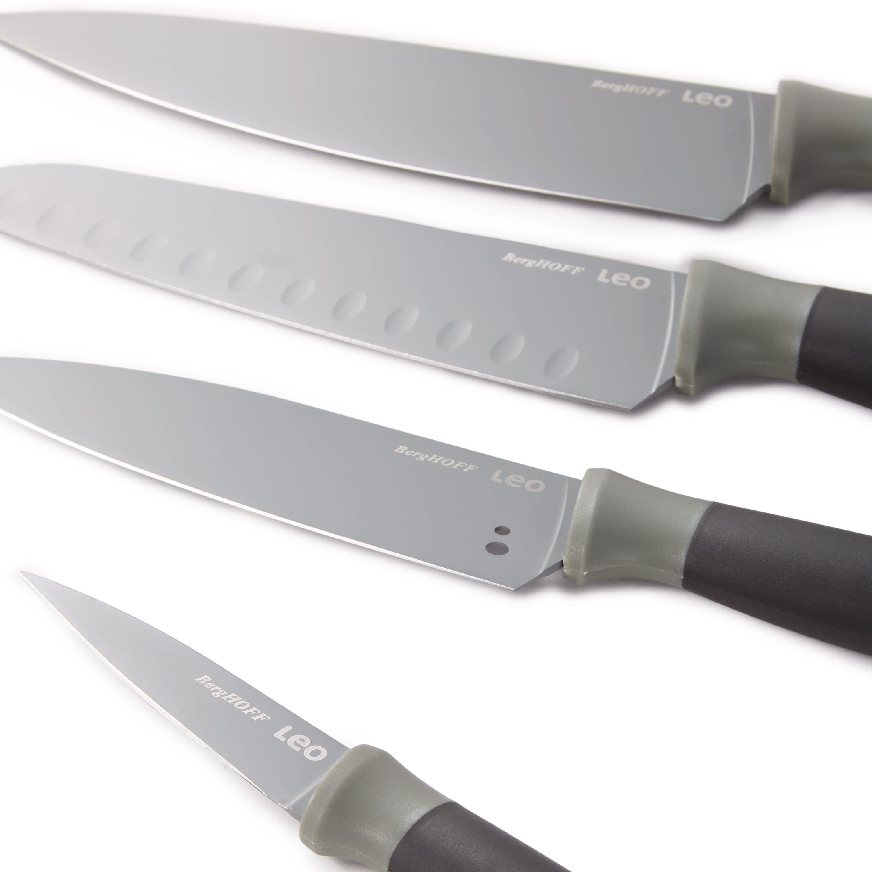 BergHOFF Balance 4Pc Non-stick Stainless Steel Cutlery Set, Recycled Material, Grey