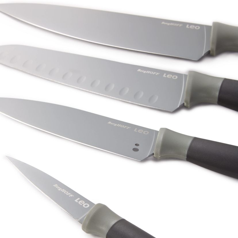 BergHOFF Balance 4Pc Non-stick Stainless Steel Cutlery Set, Recycled Material, Grey