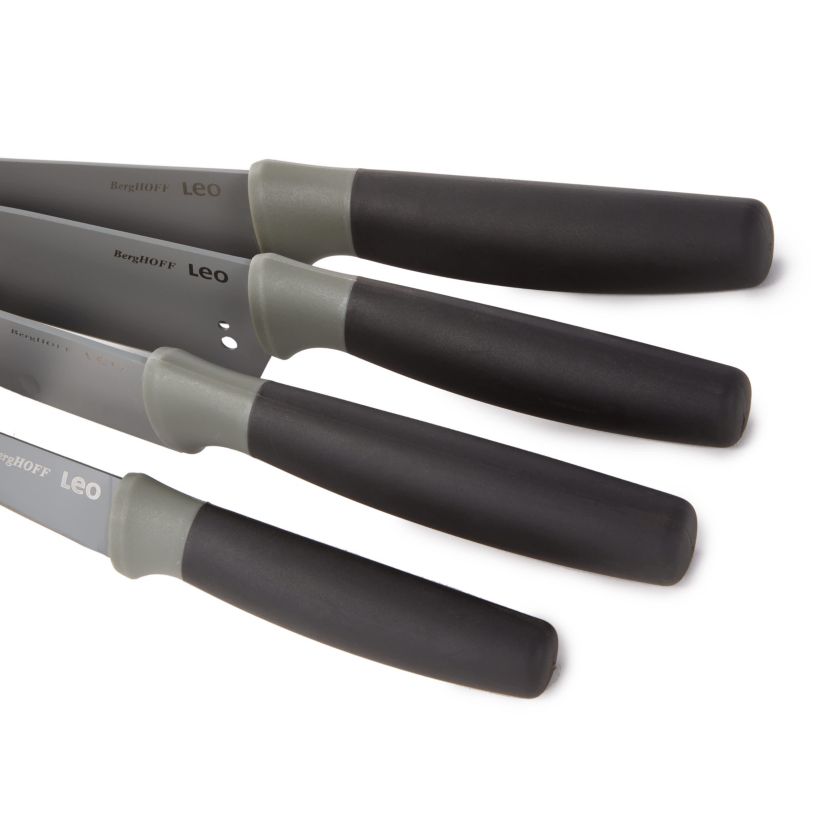 BergHOFF Balance 4Pc Non-stick Stainless Steel Cutlery Set, Recycled Material, Grey