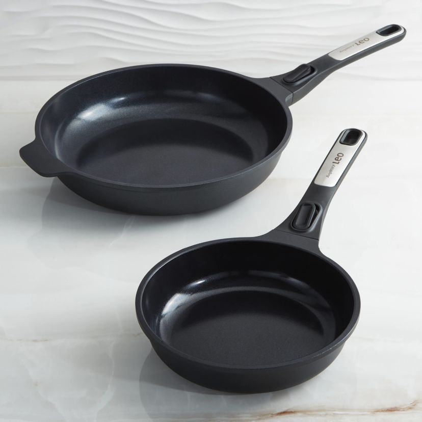 BergHOFF Phantom 2Pc Nonstick Ceramic Frying Pan Set, Recycled Cast Aluminum