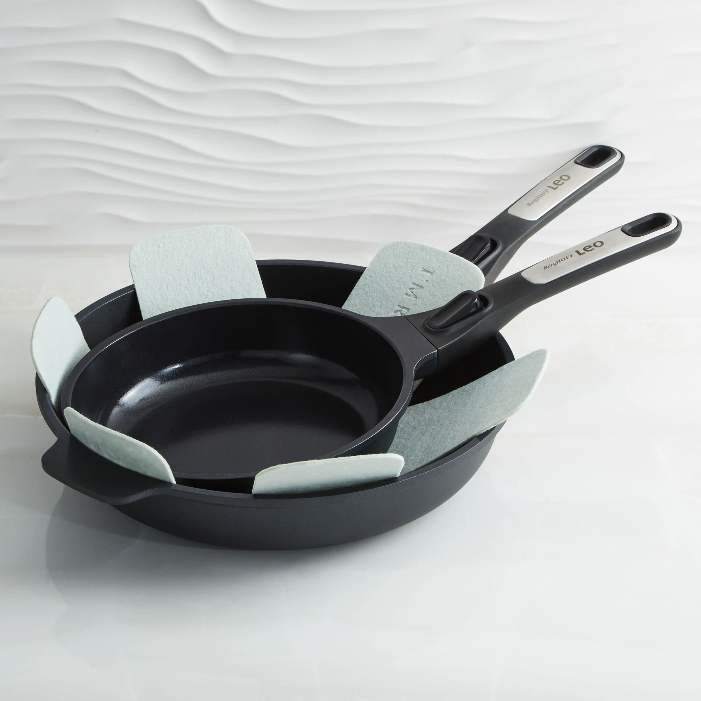 BergHOFF Phantom 2Pc Nonstick Ceramic Frying Pan Set, Recycled Cast Aluminum