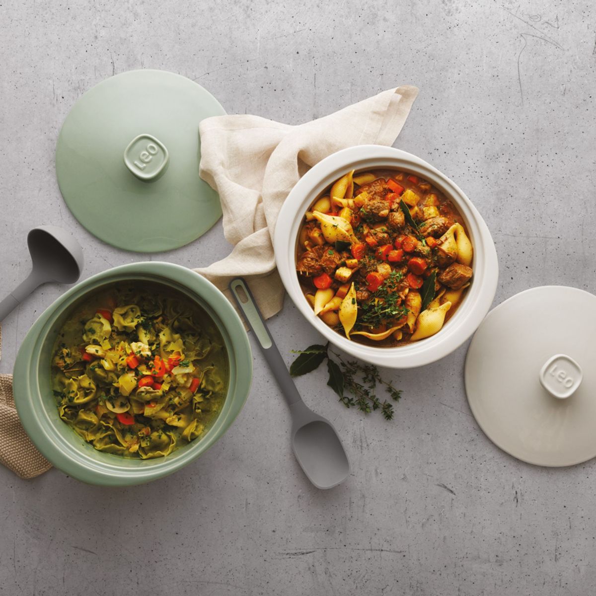 BergHOFF Balance 4Pc Stone Covered Casserole Set