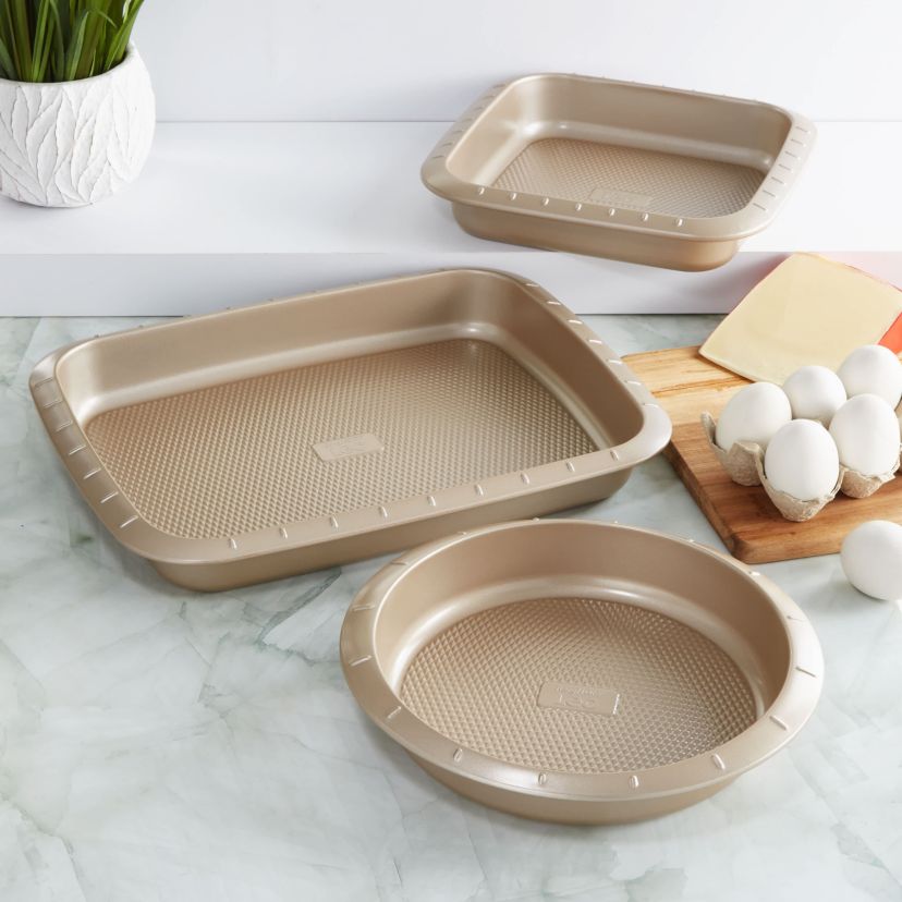 BergHOFF Balance 3Pc Nonstick Carbon Steel Cake Pan Set
