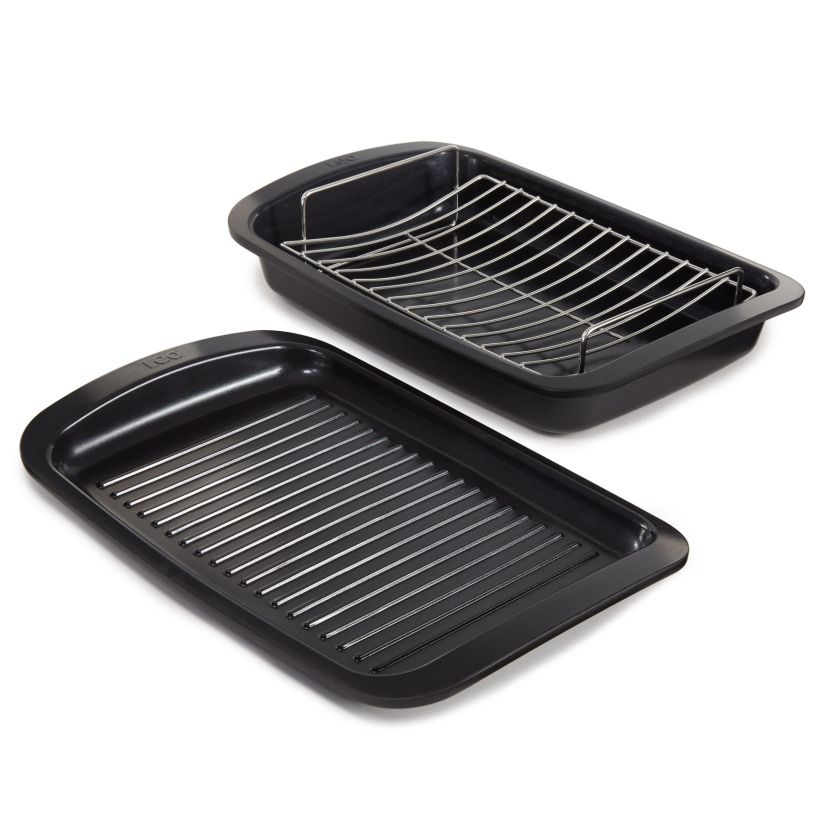 BergHOFF Graphite 3Pc Nonstick Specialty Cookware Set, Recycled Cast Aluminum, CeraGreen