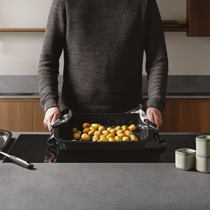 BergHOFF Graphite 3Pc Nonstick Specialty Cookware Set, Recycled Cast Aluminum, CeraGreen