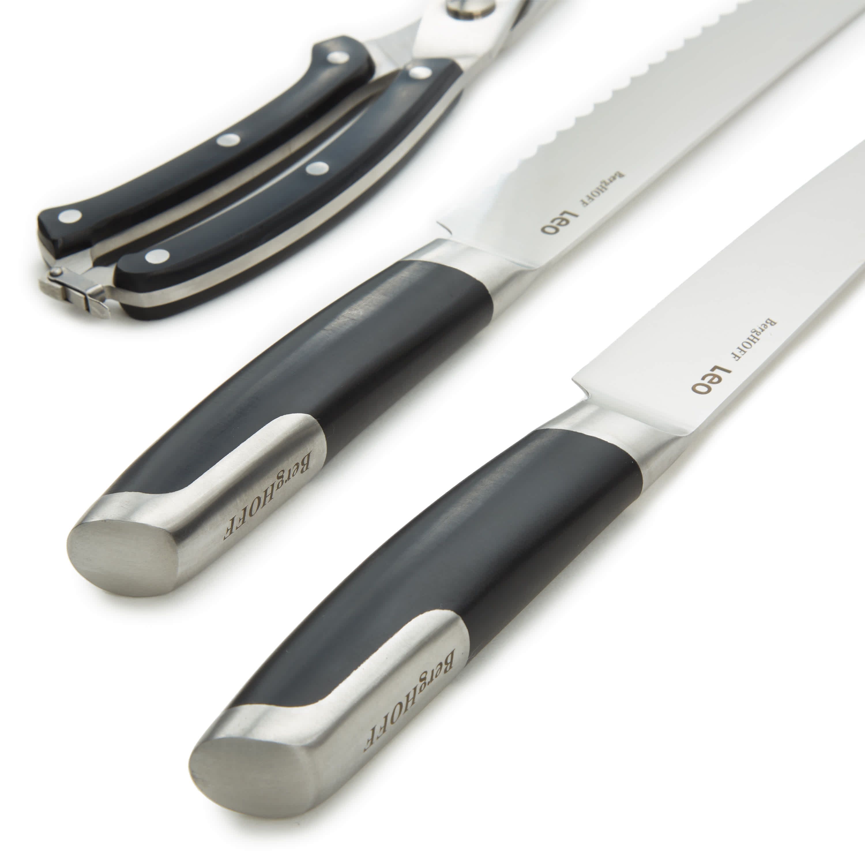 BergHOFF GRAPHITE 3Pc Stainless Steel Forged Cutlery Set, Black
