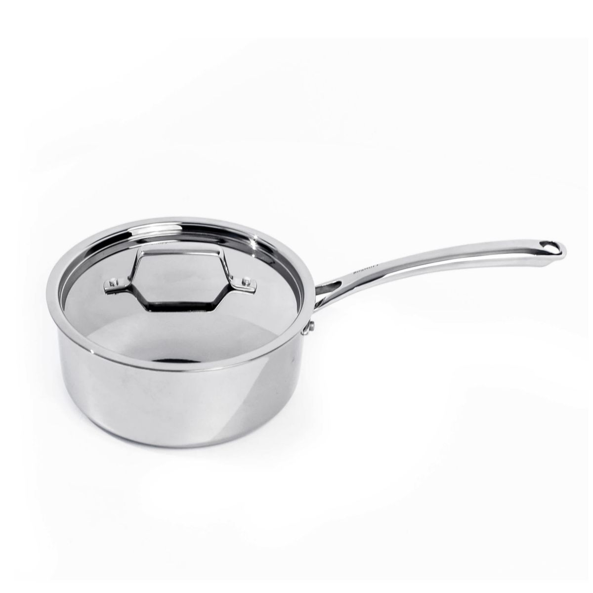 BergHOFF Professional Stainless Steel 18/10 Tri-Ply 2.1 Qt Saucepan with SS Lid, 6.25"