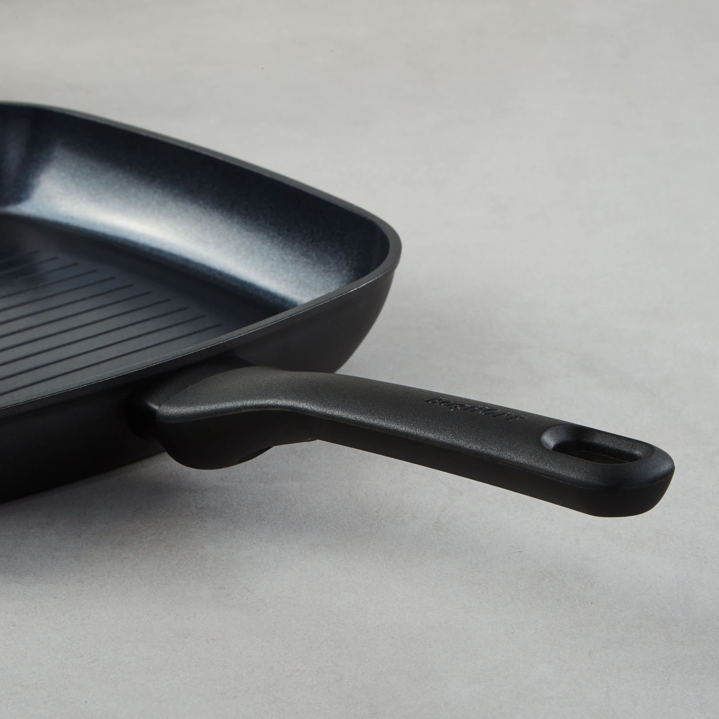 BergHOFF Helix 3Pc Nonstick Ceramic Cookware Set, Recycled Aluminum, Black
