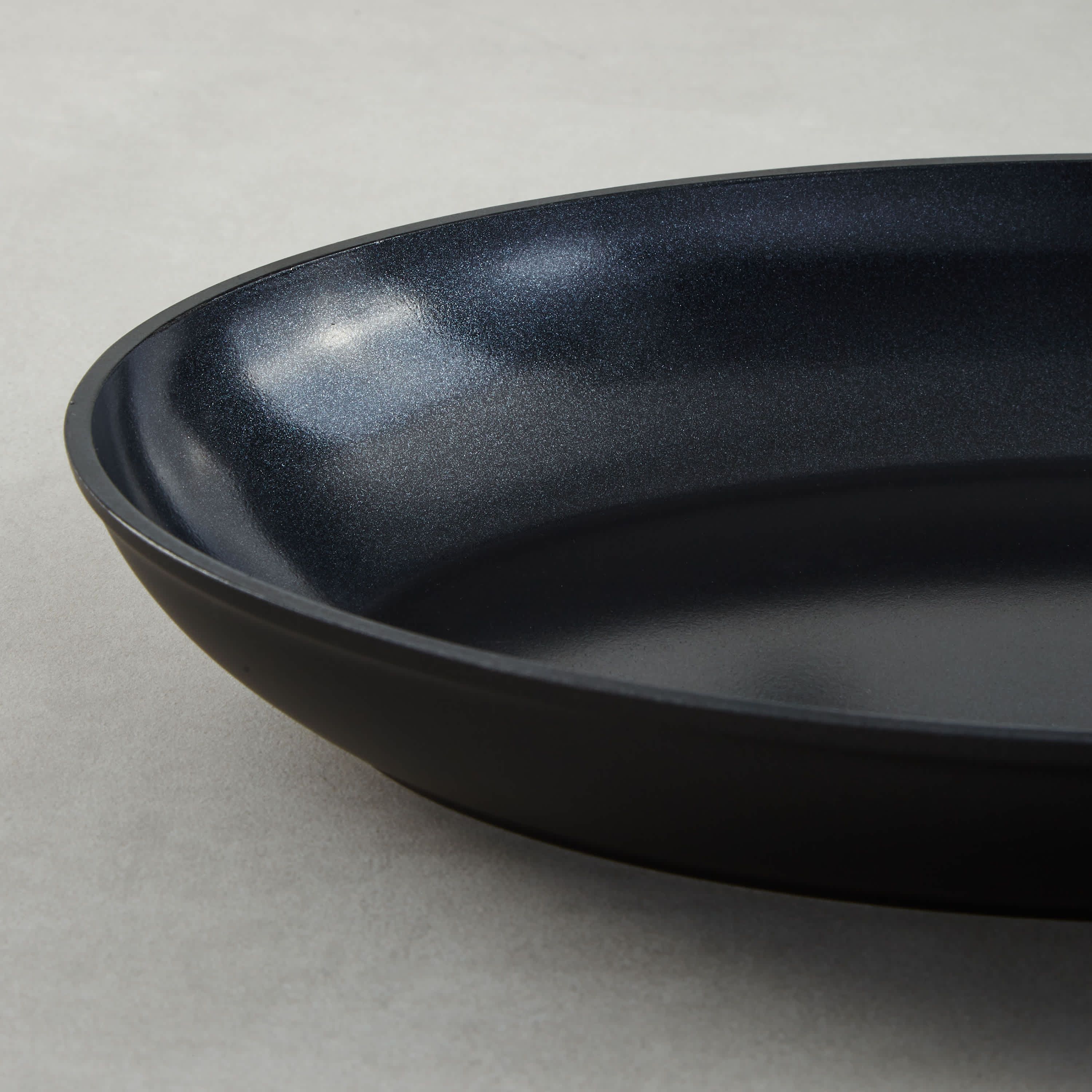BergHOFF Helix 3Pc Nonstick Ceramic Cookware Set, Recycled Aluminum, Black
