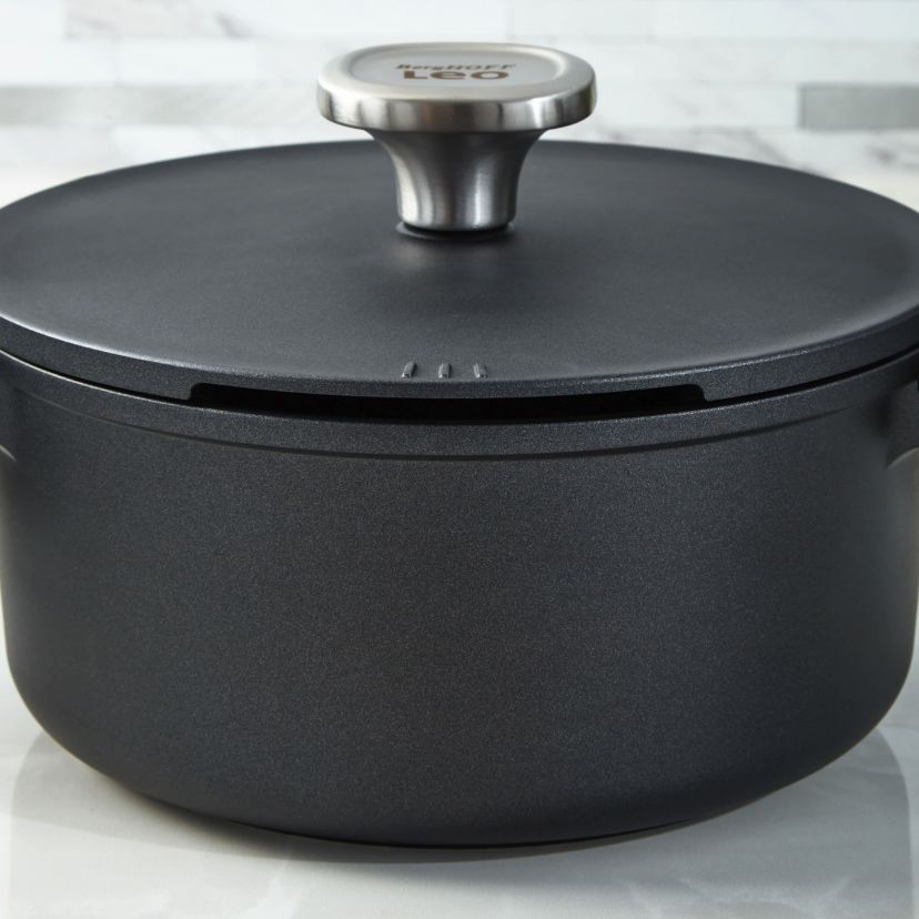 BergHOFF Phantom 5Pc Nonstick Ceramic Cookware Set with Lids, Recycled Cast Aluminum