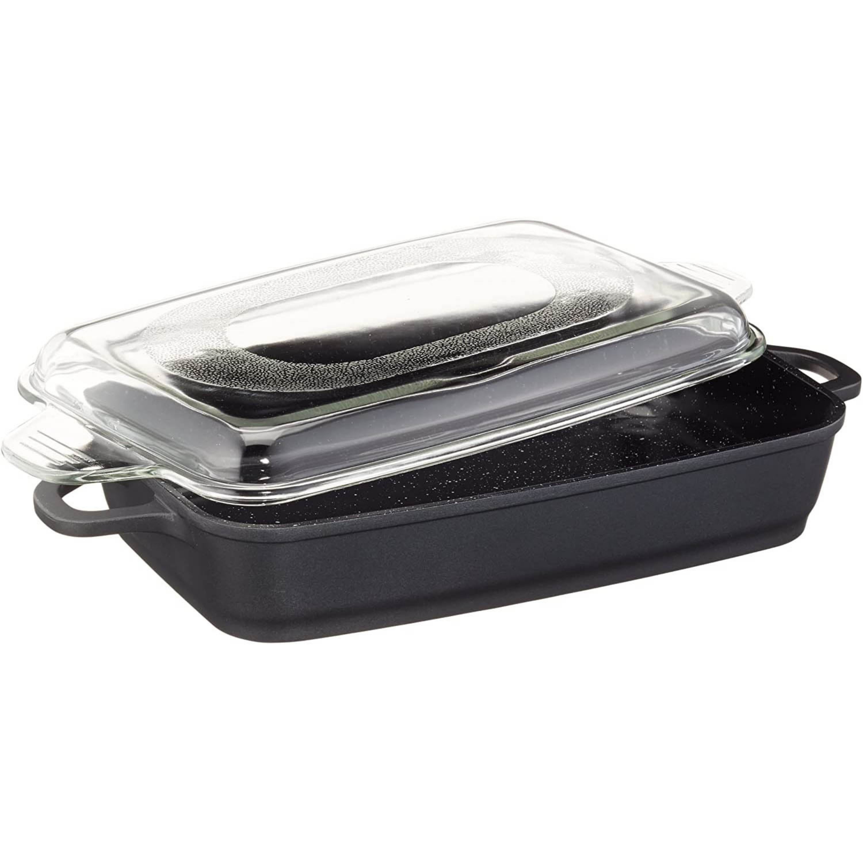 BergHOFF Scala Nonstick Cast Aluminum Roasting Pan 13" x 8.25" x 2.5", 4.9Qt.