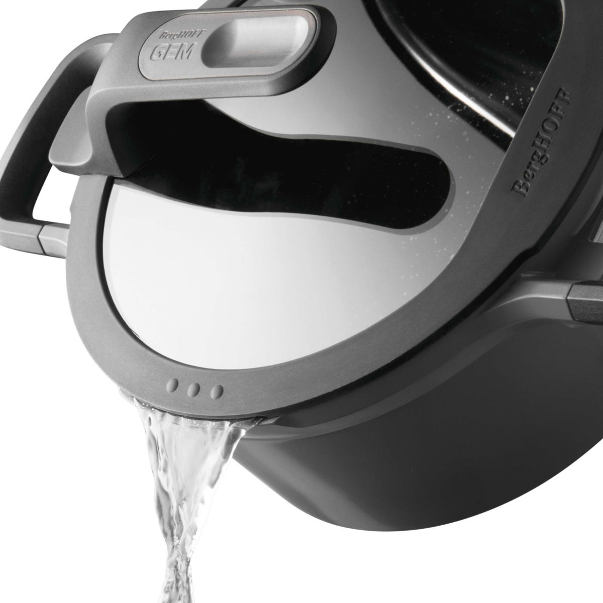 BergHOFF GEM Nonstick Stockpot 6.25" 1.6qt. With Glass Lid