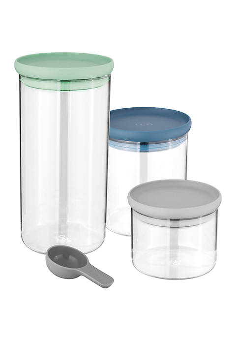 BergHOFF® Leo Glass Food Container 3-Piece Set