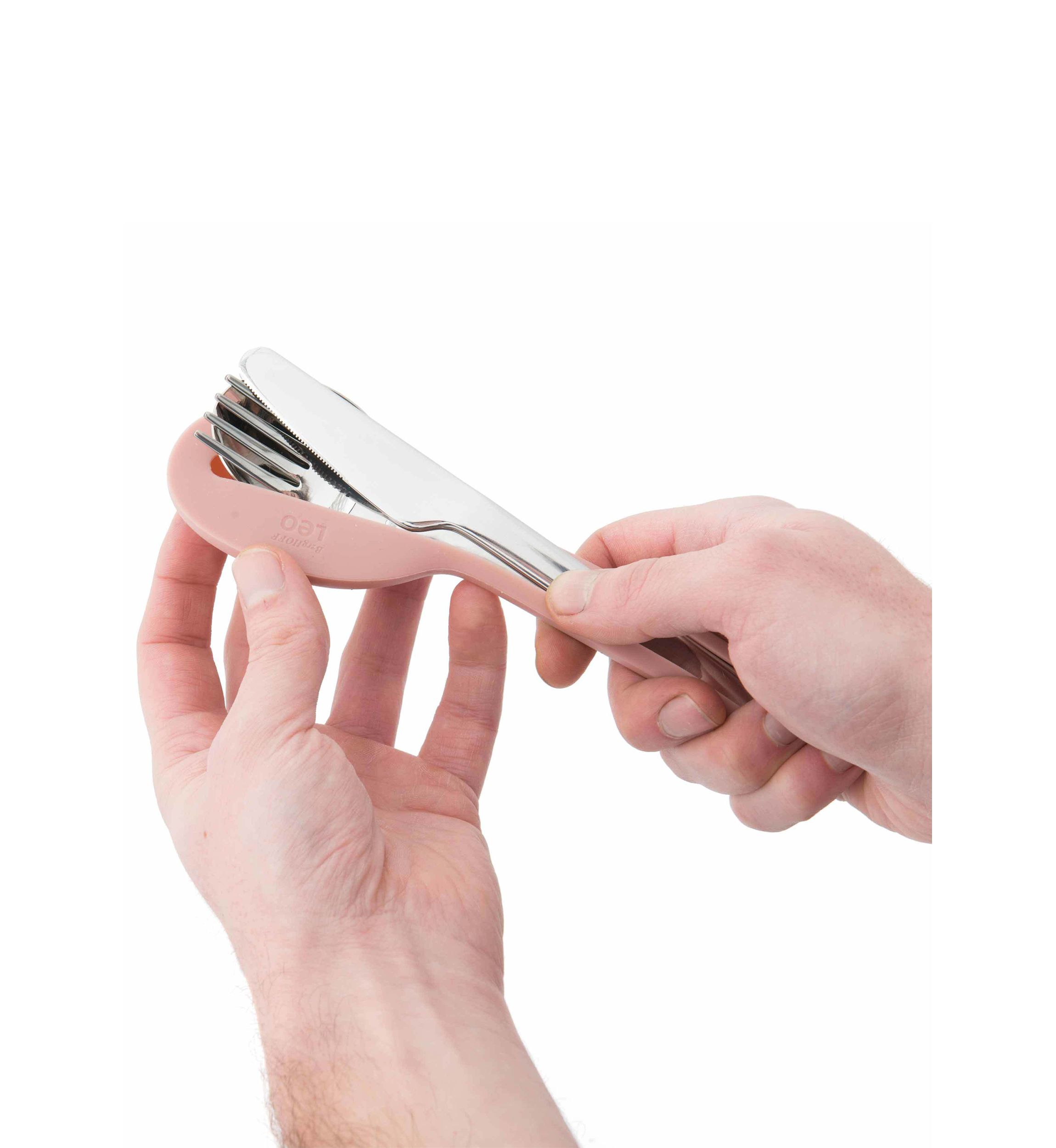 Leo 4 Piece 18/10 Stainless Steel Travel Flatware Set
