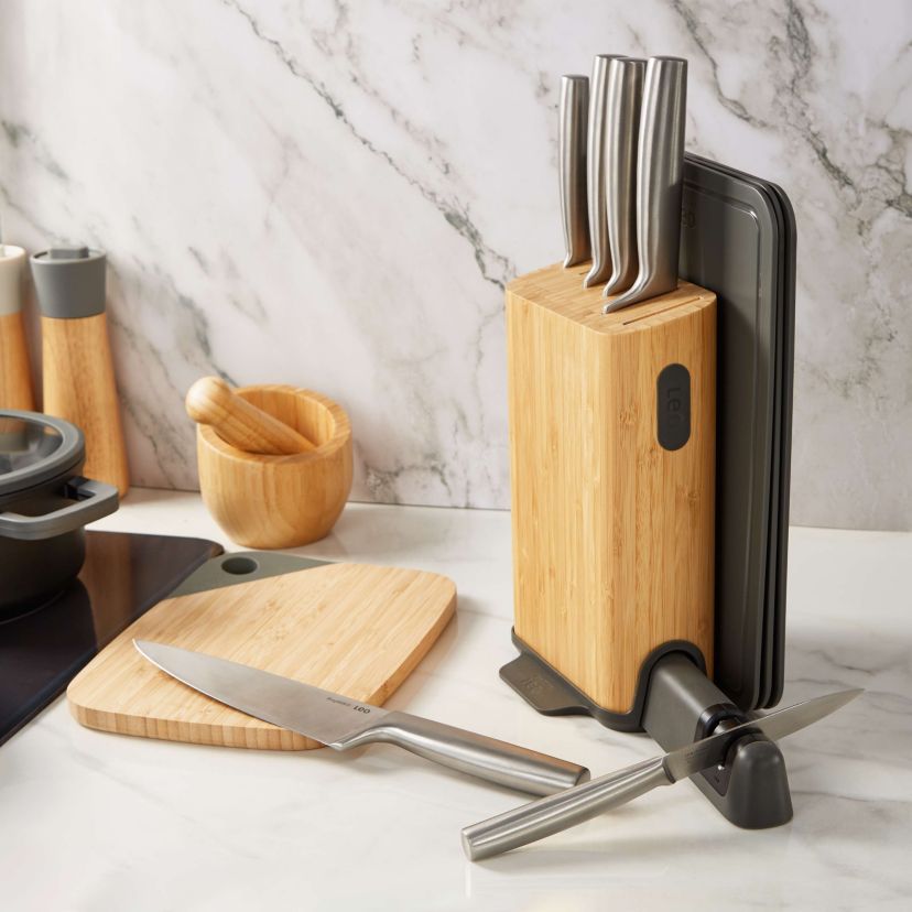 BergHOFF Legacy Stainless Steel 11Pc Knife Block Set