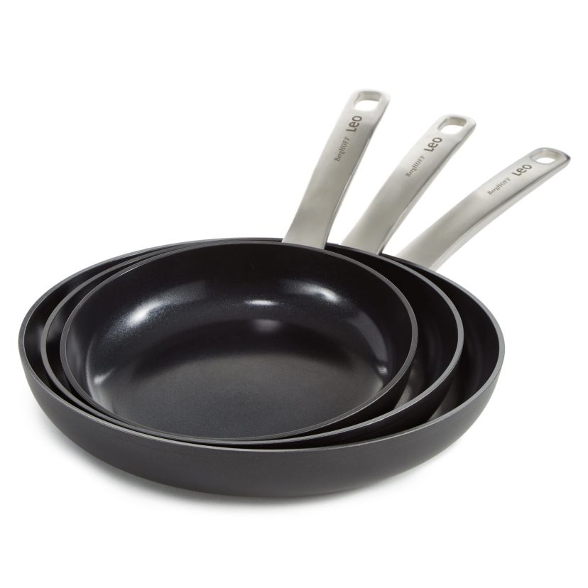 BergHOFF Graphite Nonstick Ceramic Frying Pan 11", Sustainable Recycled Material