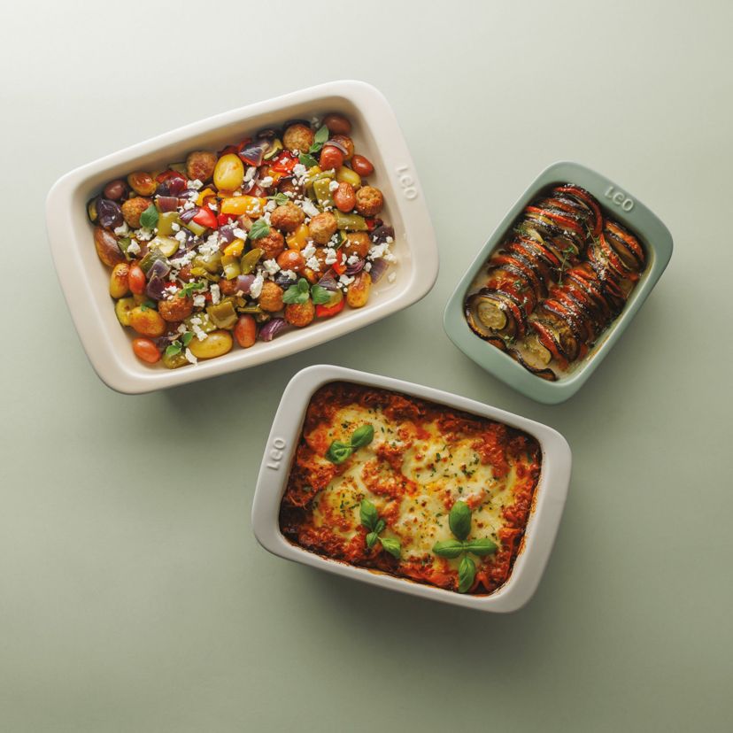 BergHOFF Balance Stone Baking Dish 14", 4.4qt., Moonbeam