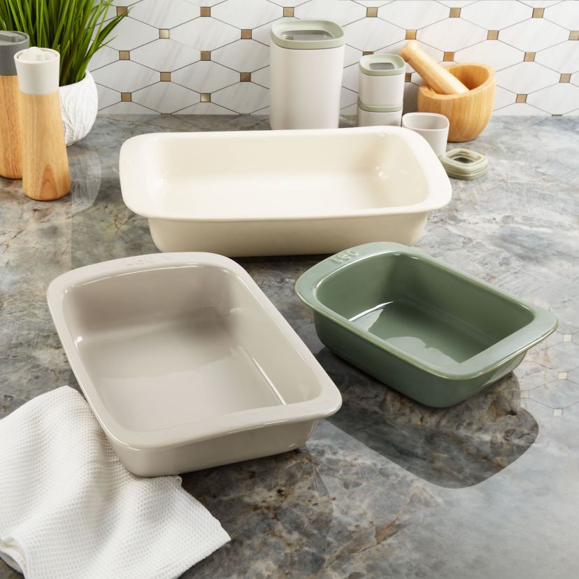 BergHOFF Balance Stone Baking Dish 14", 4.4qt., Moonbeam