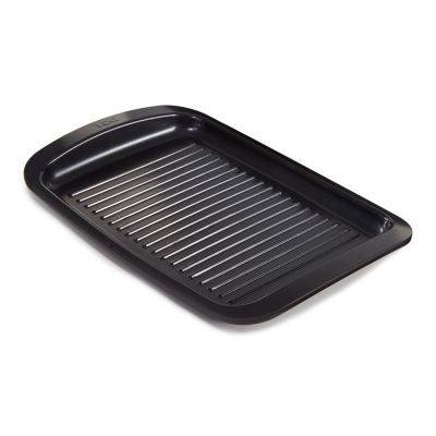 BergHOFF Graphite Nonstick Recycled Cast Aluminum Teppanyaki Grill Plate 12.75", Black