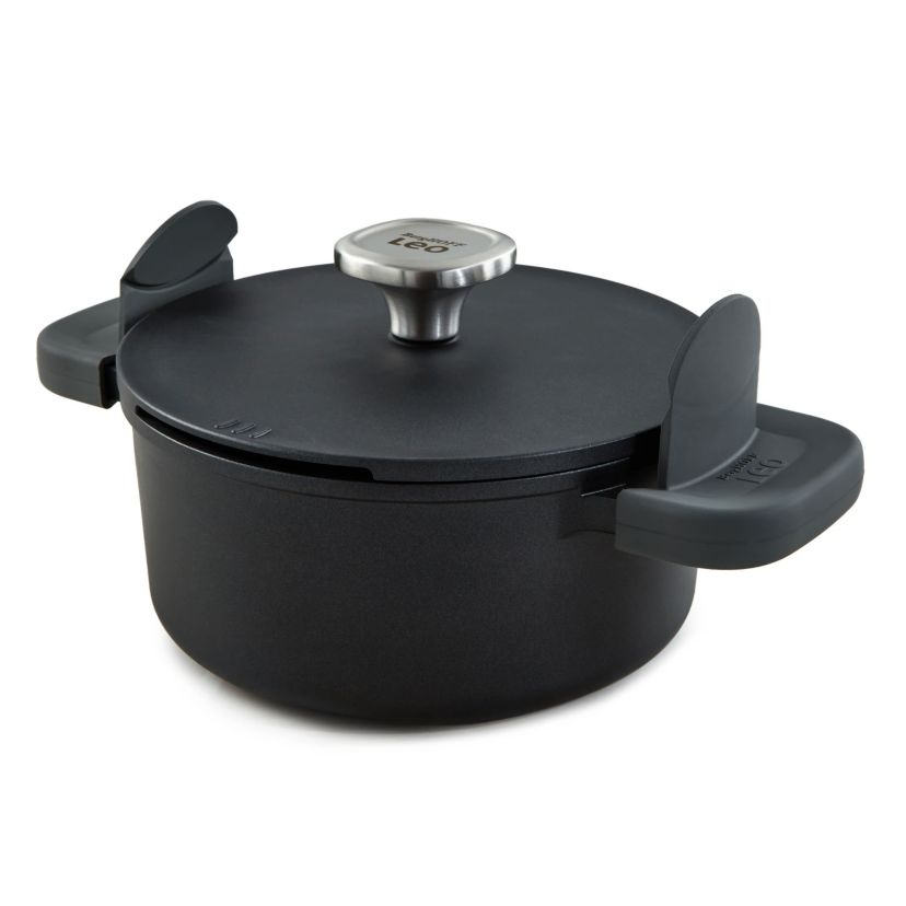 BergHOFF Phantom Nonstick Ceramic Covered Stockpot 8", 2.7qt., Recycled Cast Aluminum