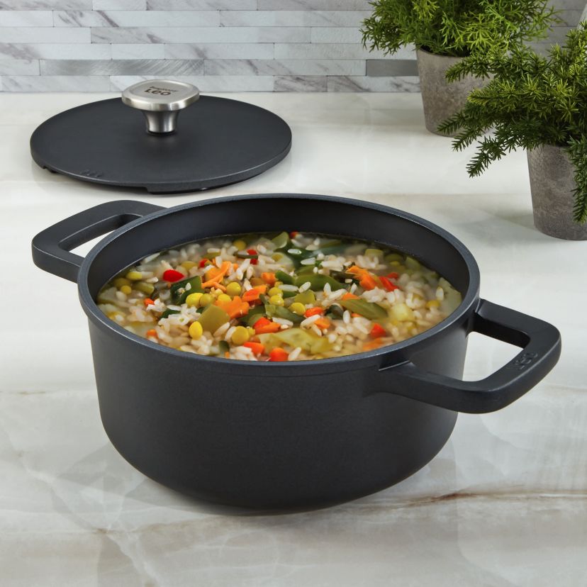 BergHOFF Phantom Nonstick Ceramic Covered Stockpot 8", 2.7qt., Recycled Cast Aluminum