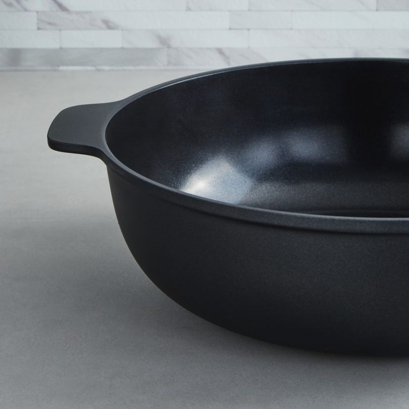 BergHOFF Phantom Nonstick Ceramic Wok Pan 11", 3qt., Recycled Cast Aluminum