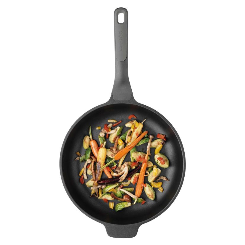 BergHOFF Leo Stone+ Nonstick Ceramic Frying Pan 11", Recycled Cast Aluminum