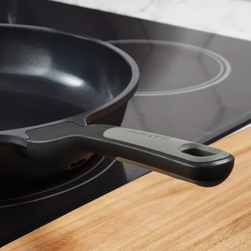 BergHOFF Leo Stone+ 2Pc Nonstick Ceramic Frying Pan Set, Recycled Cast Aluminum