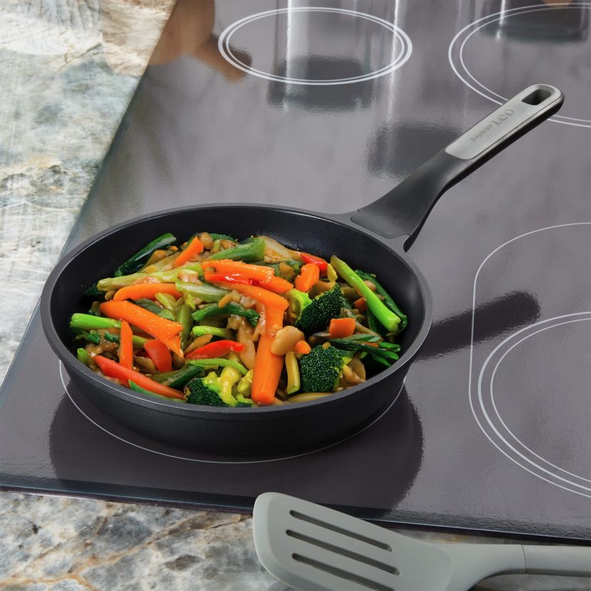 BergHOFF Leo Stone+ 2Pc Nonstick Ceramic Frying Pan Set, Recycled Cast Aluminum