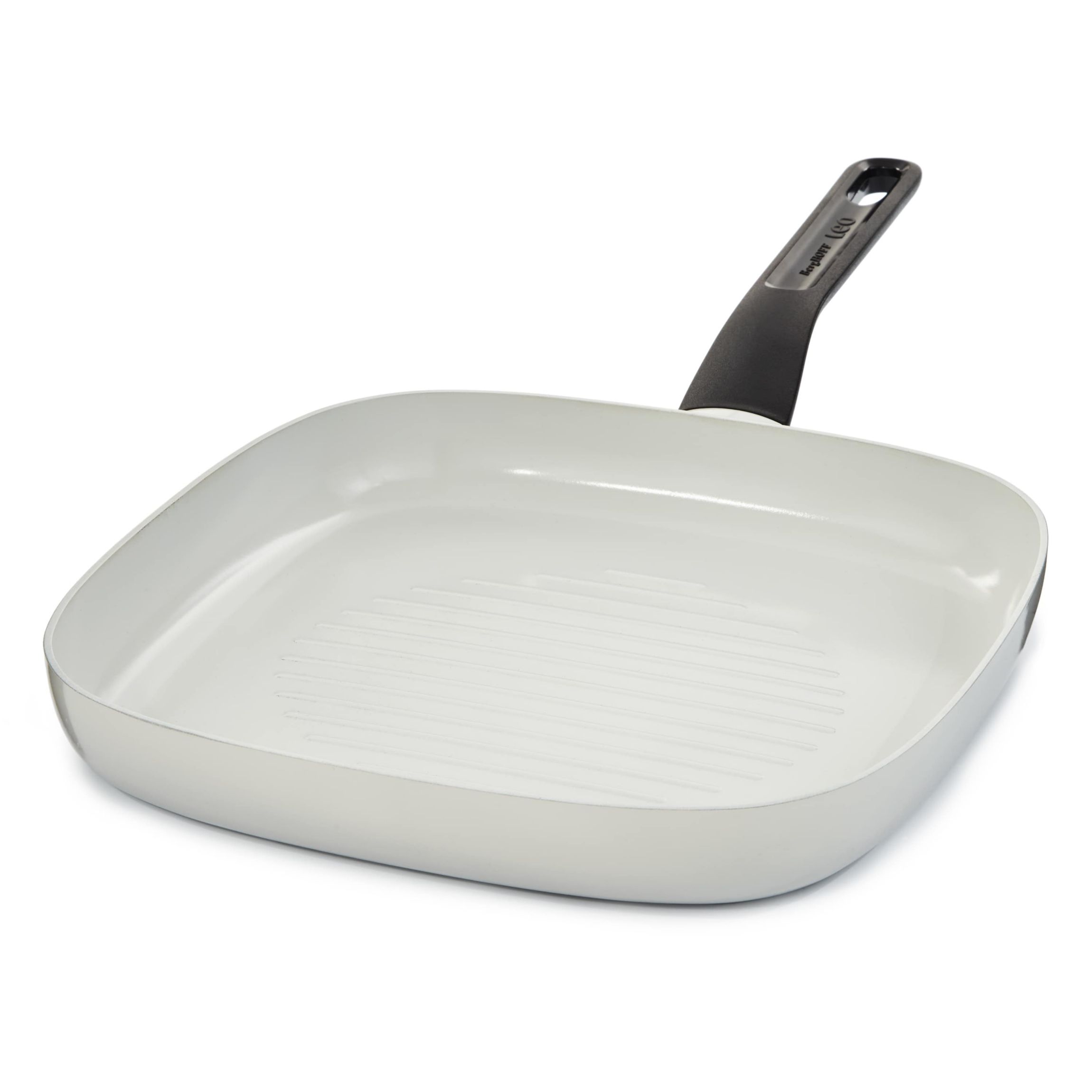 BergHOFF Leo Glints Nonstick Ceramic Grill Pan 10.25", Recycled Aluminum, Spirit