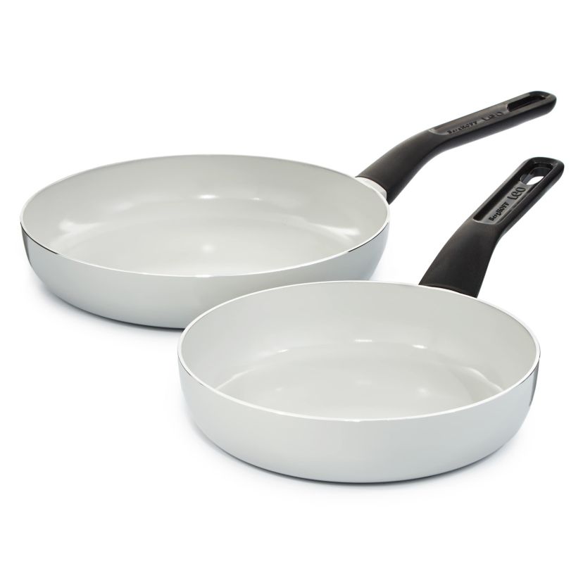 BergHOFF Leo Glints 2Pc Nonstick Ceramic Frying Pan Set, Recycled Aluminum, Spirit