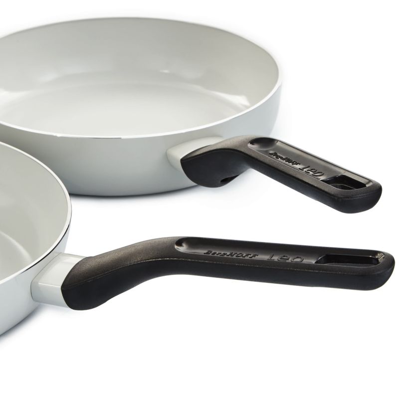 BergHOFF Leo Glints 2Pc Nonstick Ceramic Frying Pan Set, Recycled Aluminum, Spirit