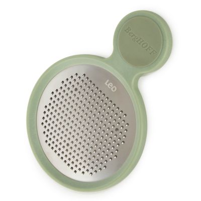 BergHOFF Leo Balance 18/10 Stainless Steel Round Fine Paddle Grater, 6", Green, 10 Pieces