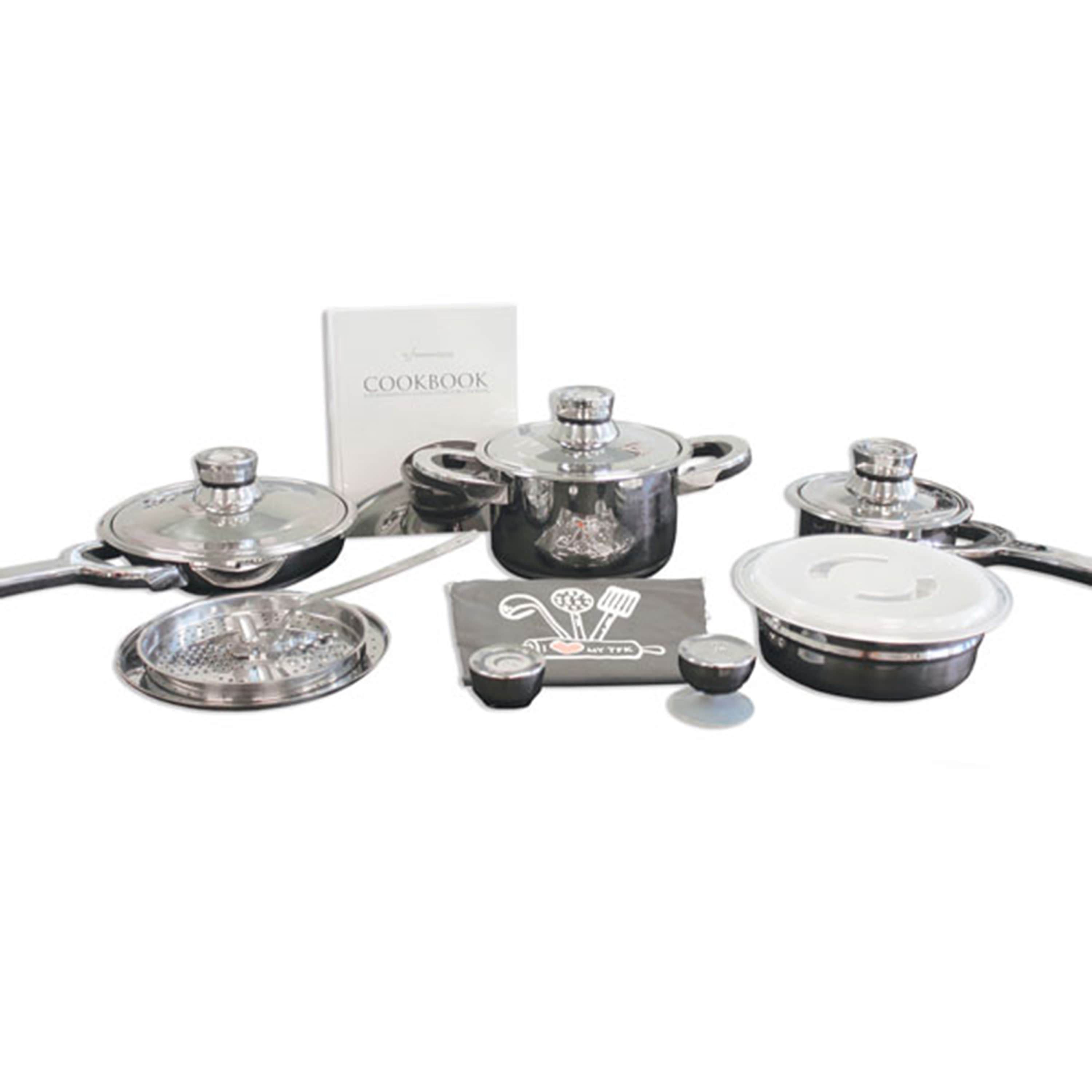 BergHOFF TFK Nonstick CromoTanium 15Pc Gourment Cookware Set