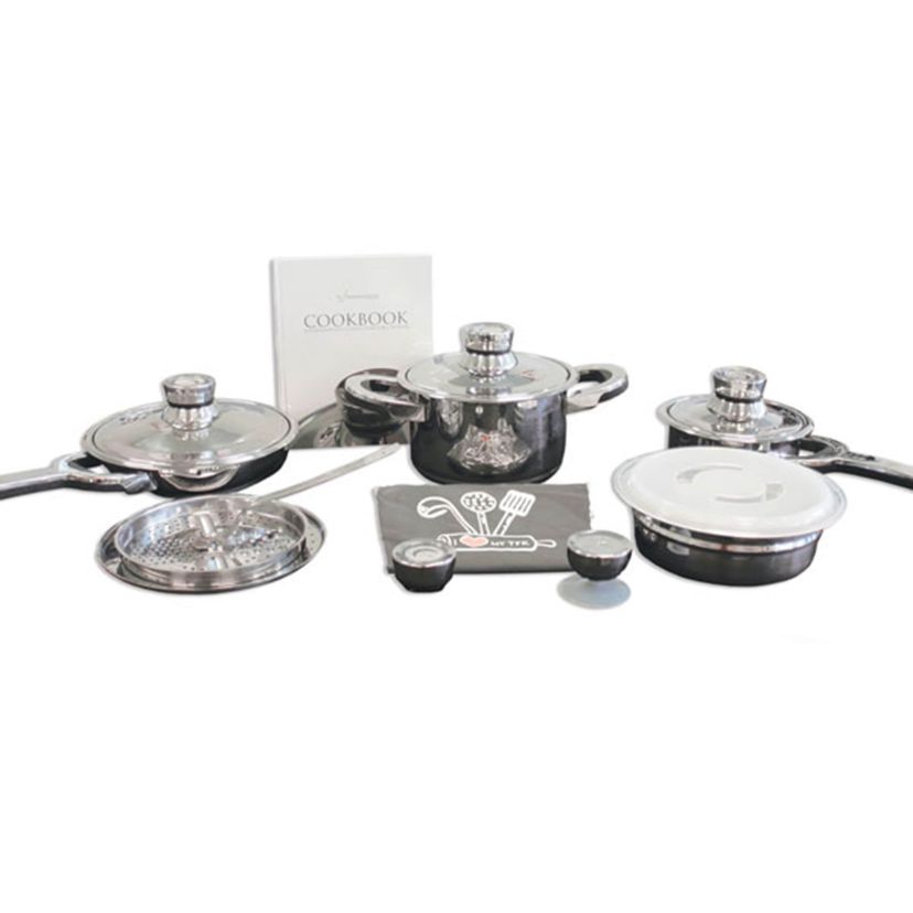 BergHOFF TFK Nonstick CromoTanium 15Pc Gourment Cookware Set