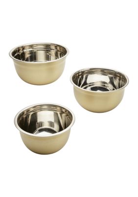 Set of 3 Gold Bowls