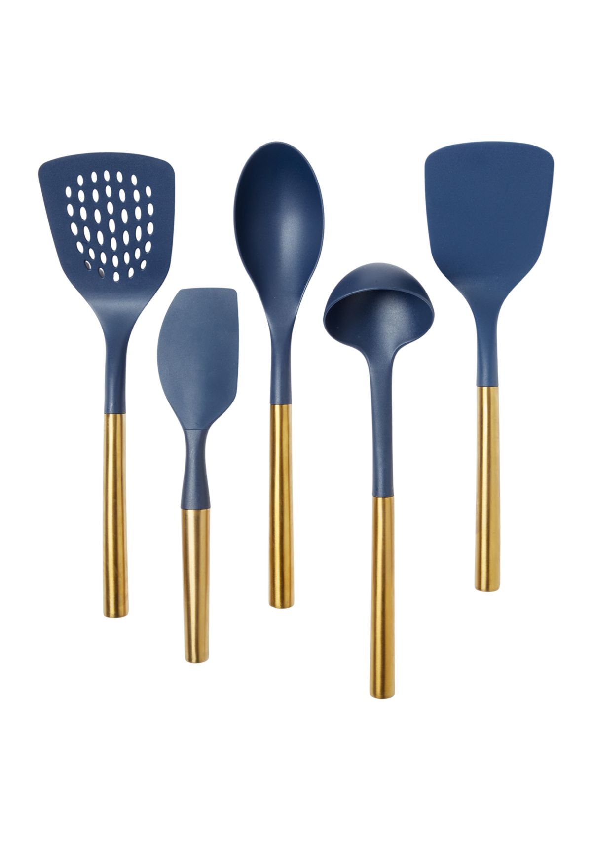 Navy Gold 5-Piece Utensil Set