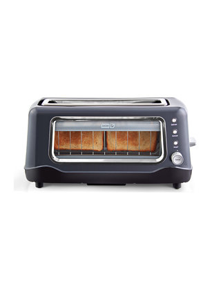 Dash Clear View Toaster Extra Wide Slot Toaster with Stainless Steel Accents NEW 