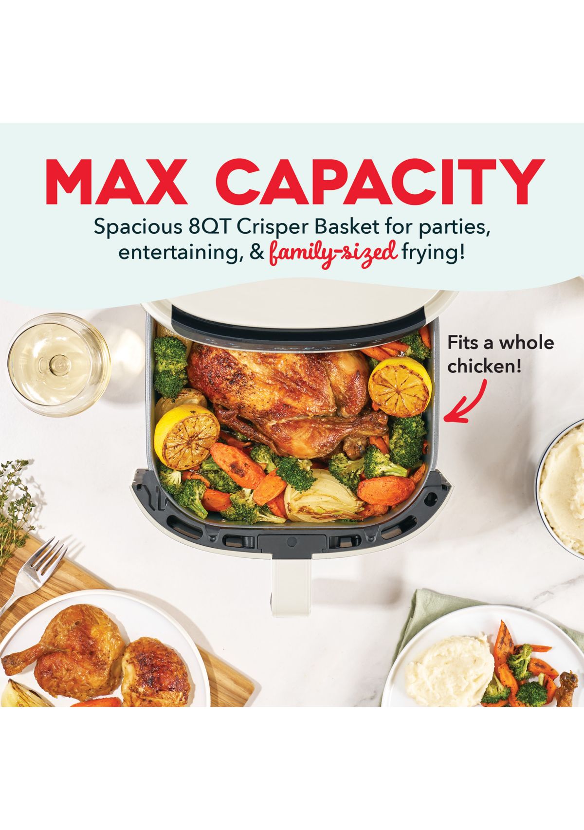 8QT Tasti Crisp Pro Max Air Fryer