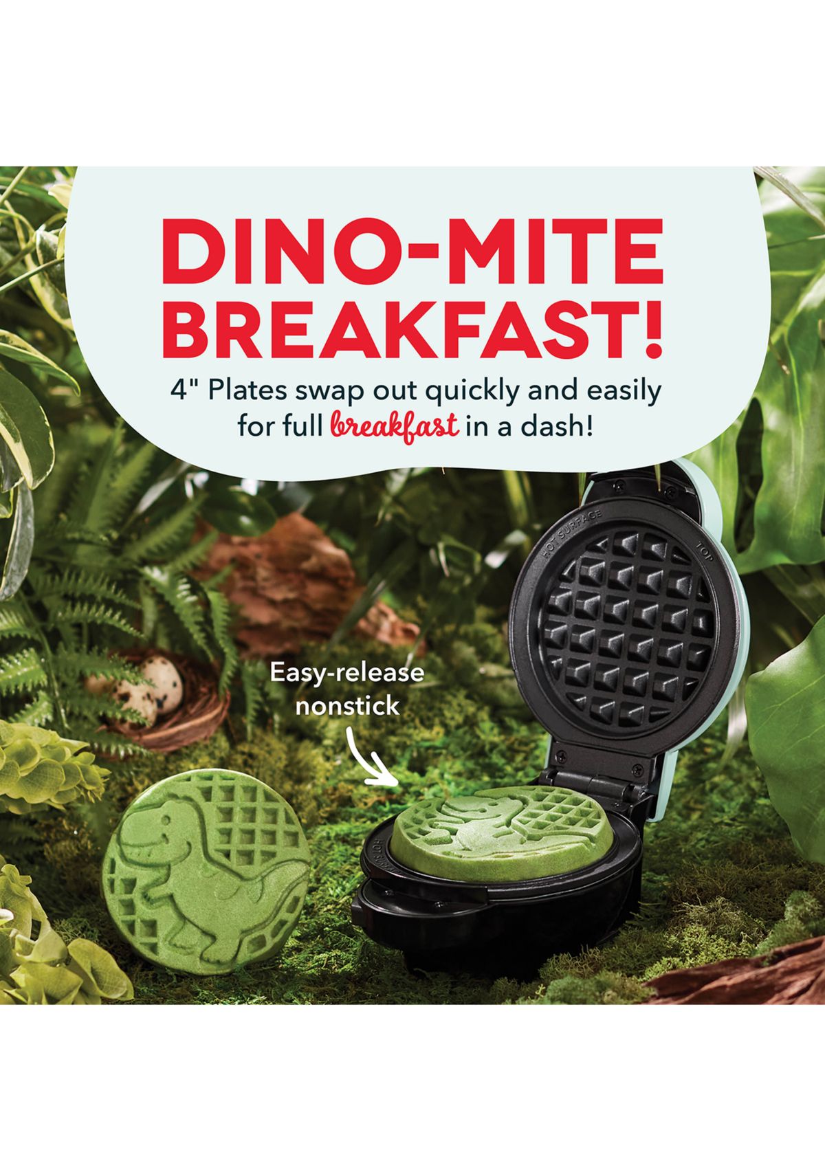 Mini Waffle System with Removable Plates
